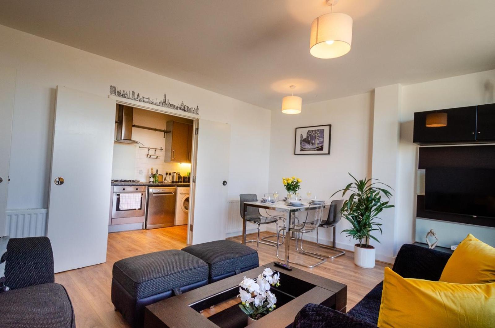 New The Viewpoint Modern 2 Bed Near O2 And Excel Ideal For Business And Long Appartamento *
